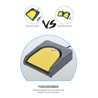 Bàn phím điều khiển chuyển đổi chân USB PCsensor FS2016USB2A