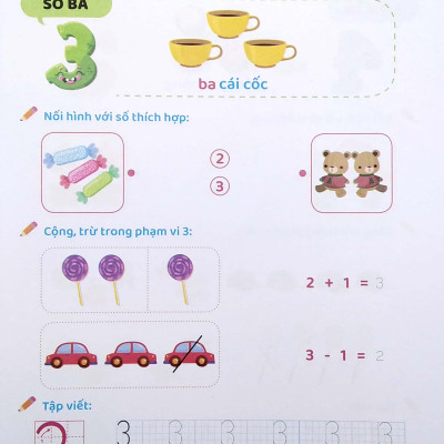 Sách - Chuẩn Bị Vào Lớp 1 - Vở Làm Quen Với Toán - Dành Cho Bé 5-6 Tuổi - Bộ 4 Quyển