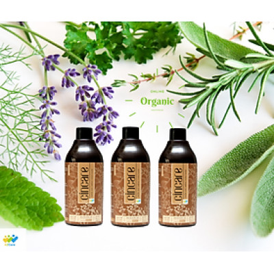 Combo 3 chai Nước súc miệng Thảo dược Cincare - Khử khuẩn, thơm miệng, răng nướu khỏe mạnh - Mẹ bầu, trẻ nhỏ dùng được (300ML)