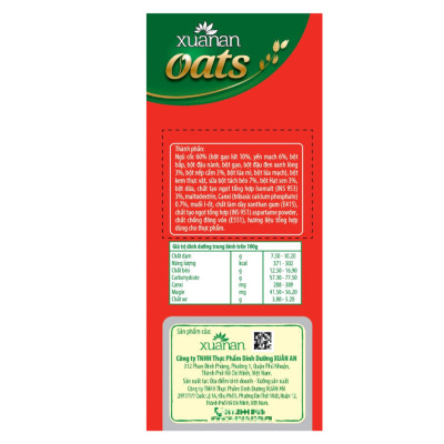 Combo 2 túi: N.Cốc Yến Mạch Hạnh Nhân Hạt Chia ít đường 400G + N.Cốc Gạo Lứt No Sugar[đường ăn kiêng]400G(Tặng Kèm 2 Túi Yến Mạch 150G)