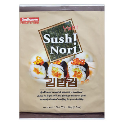 Combo 5 Tảo Biển Cuộn Cơm Yaki Sushi Nori Godbawee (20g / Gói) - date T11/2025