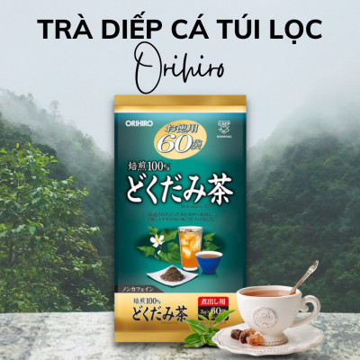 Trà Diếp Cá Hỗ Trợ Thanh Nhiệt, Thải Độc Dokudami Tea Orihiro 60 Túi Lọc Nhật Bản, Giúp Thanh Lọc Cơ Thể