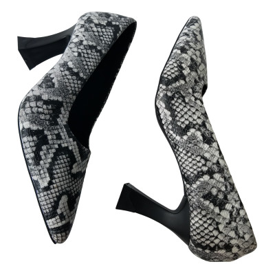 Giày Cao Gót BIGGBEN Da Bò Vân Da Trăn Cao 6 Phân SDCG105