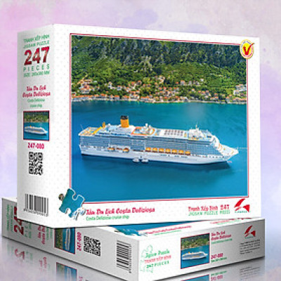 Tranh xếp Hình Tia Sáng Tàu du lịch Costa Deliziosa (247 Mảnh Ghép)
