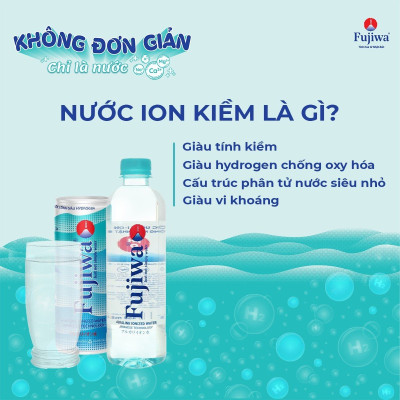 Thùng 20 Chai Nước Uống Ion Kiềm Cao Cấp Đóng Chai Fujiwa 680ml - Nước uống Detox với Công Nghệ Điện Phân Ion Kiềm