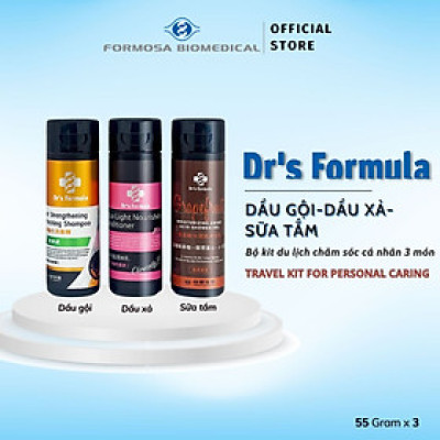 Bộ Kit Du Lịch Chăm Sóc Cá Nhân Dr’s Formula Travel Kit For Personal Caring 3 món x 55g