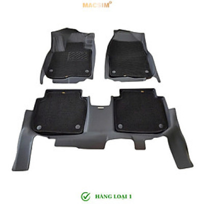 Thảm lót sàn xe ô tô 2 lớp Honda CRV 2023+ (2 hàng ghế sd3) Nhãn hiệu Macsim chất liệu nhựa TPE cao cấp màu đen