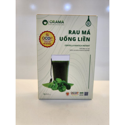 Rau Má Uống Liền Sấy Lạnh Nguyên Chất Hộp 6 Tuýp - Mát gan, detox, giảm mụn, giảm cân, giải nhiệt