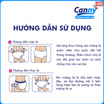 Tã quần người lớn Canny size M 8 miếng