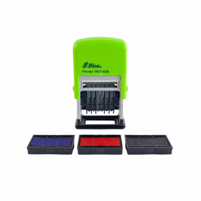 Dấu liền mực SHINY 6 Số Điều Chỉnh theo ý muốn Cao số 4mm