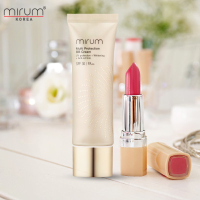 Kem BB 6in1 Mirum làm trắng da, chống lão hoá, dưỡng ẩm, chống tia UV, Lót và nền 50g Mirum Multi Protection BB cream SPF30/PA++ 