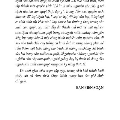 Phòng Trị Bệnh Hại Cam Quýt (Tái bản 2024)