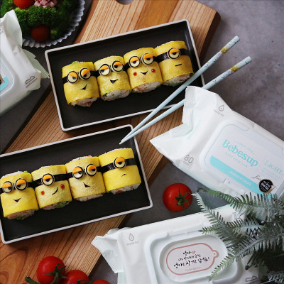 Combo 10 Gói Khăn Ướt Bebesup Light 80 Tờ/ Gói Nhập Khẩu Hàn Quốc Thương Hiệu Bebesup