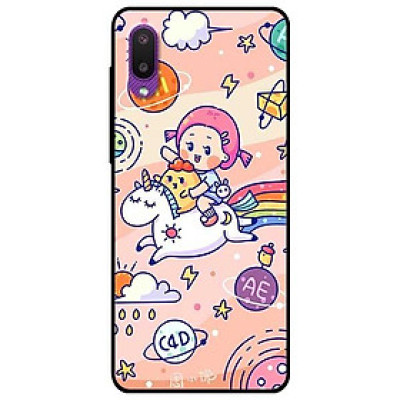 Ốp lưng dành cho Samsung A02 - A02s - A7 2018 mẫu Cô Gái Cưỡi Ngựa