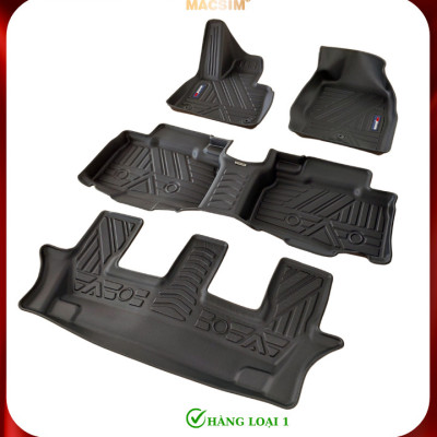 Thảm lót sàn xe ô tô Ford Explorer 2019-nay Nhãn hiệu Macsim chất liệu nhựa TPE cao cấp màu đen
