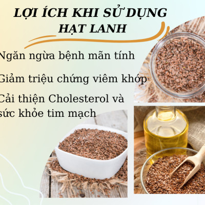 HẠT LANH NÂU CANADA - HẠT NHẬP KHẨU HÀNG DATE MỚI LIÊN TỤC 