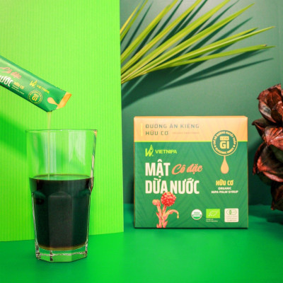 Mật Dừa Nước Vietnipa 450g - Thực Phẩm Bổ Sung Dinh Dưỡng Cho Cả Gia Đình, Người Tiểu Đường, Ăn Kiêng, Ăn Chay, Hàm Lượng Vitamin Và Muối Khoáng Cao