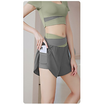 Quần sort quần đùi nữ phong cách thanh lịch lưng cao hack eo thon gọn