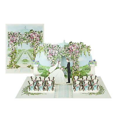Thiệp 3D Pop Up Lễ Cưới Ngoài Trời – Thiệp Cổng Hoa Đám Cưới, Thiệp Chúc Mừng Wedding Sang Trọng, W15