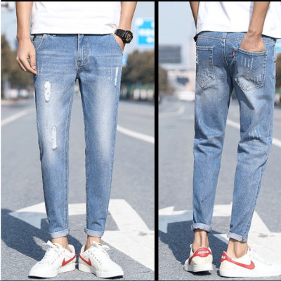 Quần Jean Nam body phong cách Hàn Quốc - Tặng dây chyền thời trang