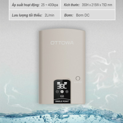 Máy tắm nước nóng OTTOWA TH45P01- Hàng chính hãng