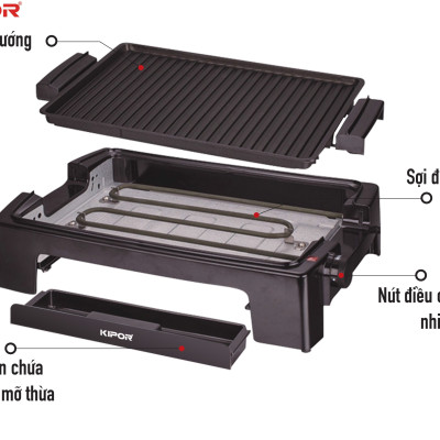 Bếp Nướng Điện Kipor KP-GR4926 - Chính Hãng
