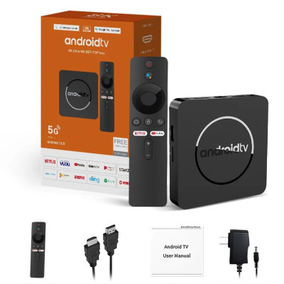 Android tv có điều khiển giọng nói tiếng việt hỗ trợ bluetooth Wifi 2 băng tần kép cài sẵn truyền hình cáp và xem phim HD miễn phí vĩnh viễn - Hàng nhập khẩu