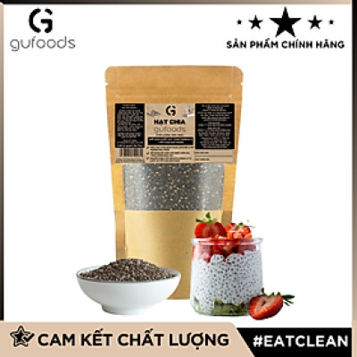 Hạt chia GUfoods - Giàu chất xơ và Omega-3, Tốt cho hệ tiêu hoá, Lành mạnh, Healthy, Eat clean