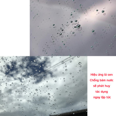 Combo Sáp phủ kính nano chống bám nước và Bình xịt chống mờ gương kính ô tô