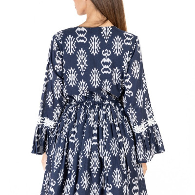 Đầm Boho Phối Ren Cotton Isla Bonita