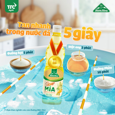 Thùng 24 Chai Syrup Mía Biên Hòa 400ml/Chai