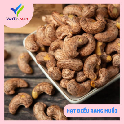 Hạt Điều Rang Muối Nguyên Vỏ Lụa Viettin Mart 500G/1KG