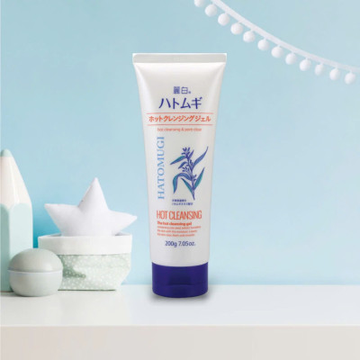 Gel Tẩy Trang Nóng Sạch Sâu Và Dưỡng Ẩm Da Hatomugi Reihaku Hatomugi Hot Cleansing Gel (Tuýp 200 G)