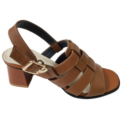 Giày Sandal BIGGBEN Da Bò Thật Cao 5 Phân SDCG110