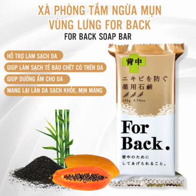 Xà Phòng Tắm Ngừa Mụn Vùng Lưng Pelican For Back Soap Bar (135 G)