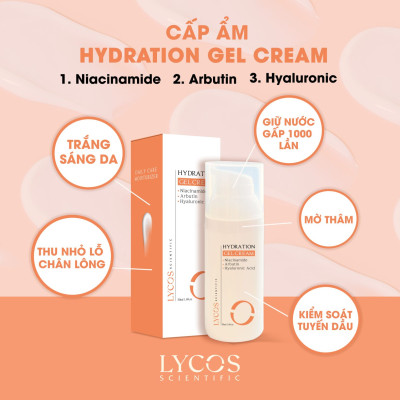 Kem Dưỡng Ẩm Lycos - GEL Cân Bằng Cấp Ẩm LYCOS – Cấp Ẩm, Cải thiện thâm mụn, Mờ thâm, Kiểm soát dầu
