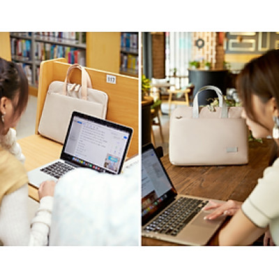 Túi xách chống sốc dành cho laptop máy tính,  túi công sở nam nữ đeo chéo cặp đựng laptop - Hàng chính hãng