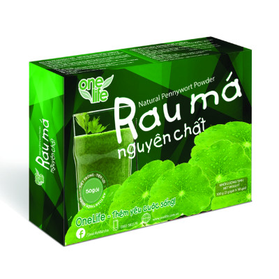 Dòng sản phẩm Rau má ONELIFE (Bột Rau Má Nguyên Chất & Sinh Tố Rau Má Đậu Xanh Cốt Dừa)