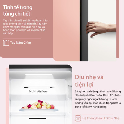 Tủ Lạnh Hisense Inverter Side By Side RS668N4EW-PU 519 Lít tiết kiệm điện, bảo hành 3 năm - HÀNG CHÍNH HÃNG