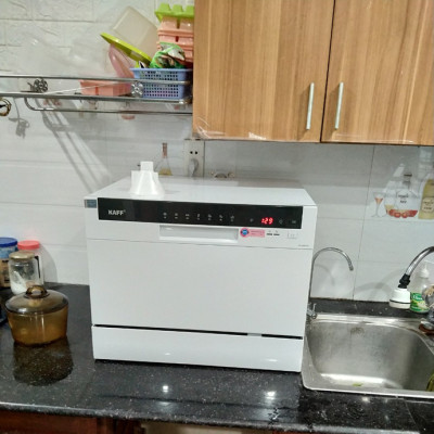 Máy Rửa Bát KAFF KF-W8001EU Màu Trắng - 6 Bộ Châu Âu - Hàng Chính Hãng