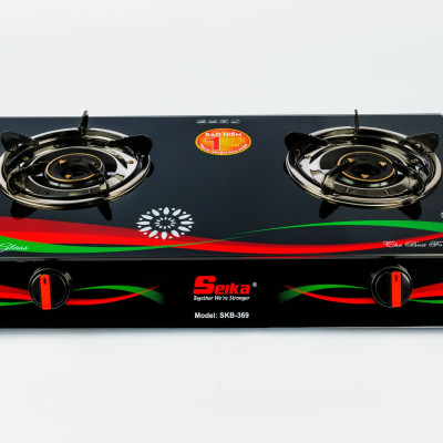 Bếp Gas Đôi Mặt Kính Seika SKB369 - Hàng Chính Hãng