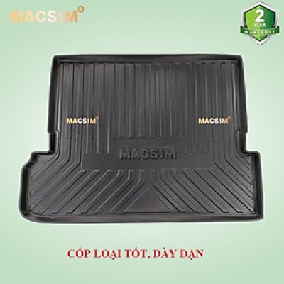 Thảm lót cốp xe ô tô Toyota Prado 2010- 2020 nhãn hiệu Macsim chất liệu TPV cao cấp màu đen