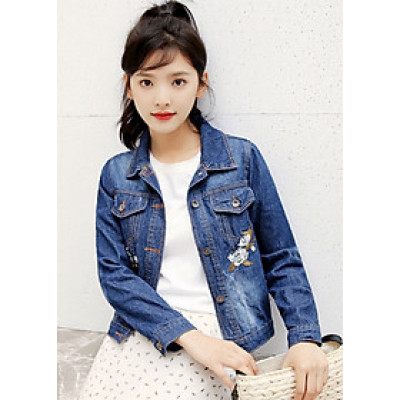 Áo Khoác Jean Nữ Titishop NT63 - Xanh