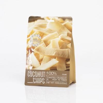 Dừa Sấy Giòn - Coconut Chips Only Nature (100gr/ Túi)