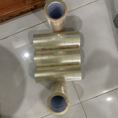 combo 5 cây ( 30 Cuộn] Băng Keo Trong, Băng Dính Dán Thùng T (6 x 100 Yards)1kg