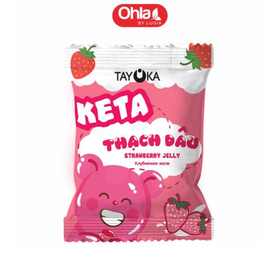 Combo Keta 4 Vị (thạch đào, thạch xoài, thạch dâu, thạch dưa lưới)