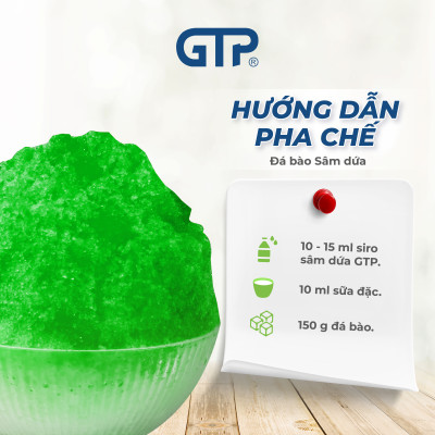 Siro Sâm dứa GTP - Chuyên dùng pha chế: Trà sữa, Trà trái cây, Cocktail, Mocktail…