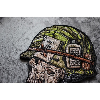 Patch chiến binh đầu lâu dán quần áo_ba lô_ túi xách