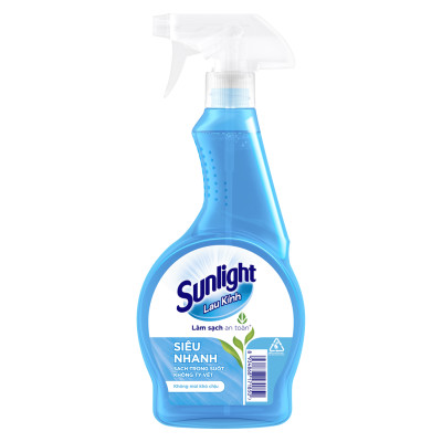 Combo 2 Nước Lau Kính Sunlight Siêu Nhanh Phiên bản nâng cấp từ Cif Sạch Không Tỳ Vết Chai 520ml