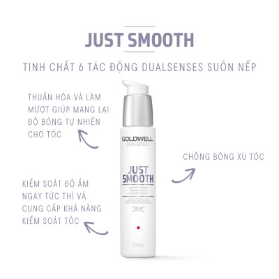 Tinh Chất 6 Tác Động Dưỡng Tóc Mềm Mượt Goldwell Just Smooth Giảm Xơ Rối, Dưỡng Tóc Chắc Khỏe